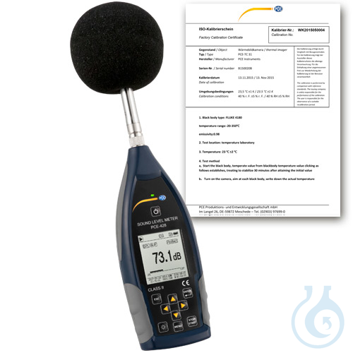 Sound Level Meter PCE-428-ICA - Luminix Health
