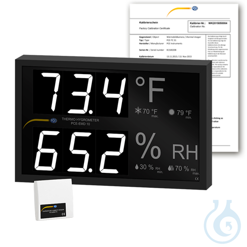 Image of Temperature and Humidity Indicator PCE-EMD 10-ICA - Luminix Health