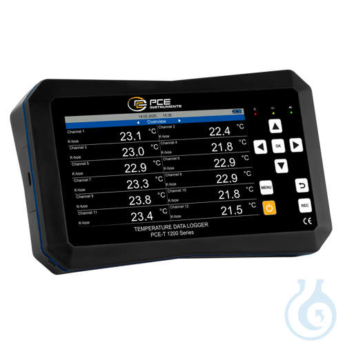 12 Channel Datalogger Temperature Meter PCE-T 1220 - Luminix Health