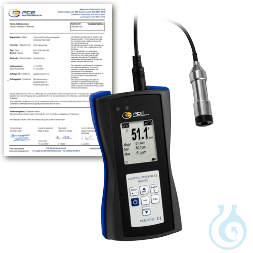 Image of Coating Thickness Meter PCE-CT 80-F5N3-ICA - Luminix Health
