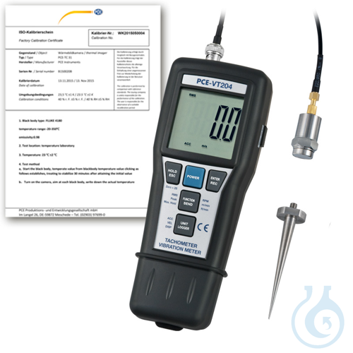 Image of Vibration Meter PCE-VT 204-ICA - Luminix Health