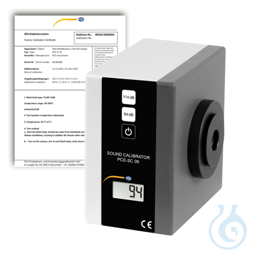 Image of Class 1 Sound Level Calibrator PCE-SC 09-ICA - Luminix Health