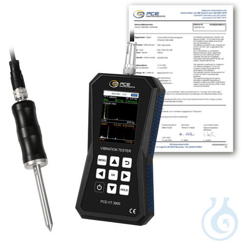 Image of Vibration Meter with Data Logger PCE-VT 3900S-ICA - Luminix Health