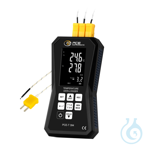 Image of 4 Channel Thermometer with Datalogger PCE-T 394