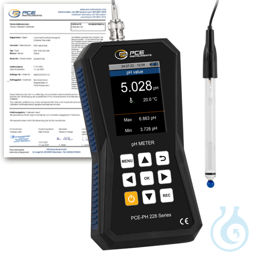 Image of pH-Meter PCE-PH 228HTE-ICA - Luminix Health