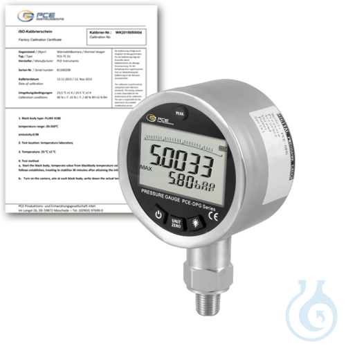 Image of Digital Pressure Meter PCE-DPG 6-ICA - Luminix Health