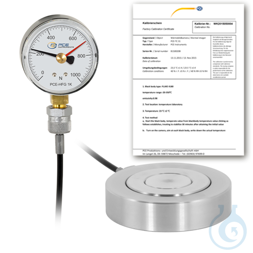 Image of Hydraulic Force Gauge PCE-HFG 1K-E100-ICA - Luminix Health