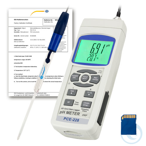 Image of pH-Meter PCE-228LIQ-ICA - Luminix Health