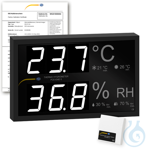 Image of Temperature and Humidity Indicator PCE-EMD 5-ICA - Luminix Health