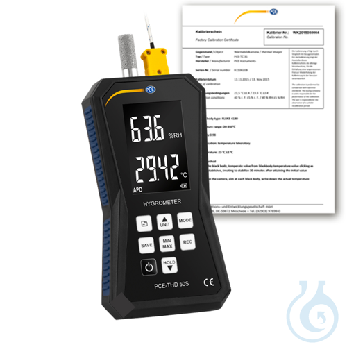 Image of Temperature humidity logger PCE-THD 50S-ICA - Luminix Health