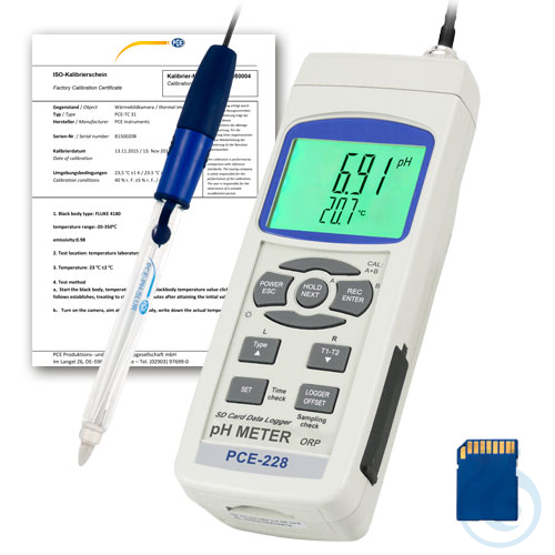 Image of pH-Meter PCE-228SLUR-ICA - Luminix Health