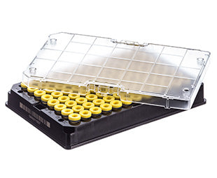CRYO.S biobank tubes, 300 µL, 2D codes, rack with 9