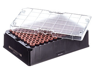 CRYO.S biobank tubes, 600µL, 2D codes, rack with 96