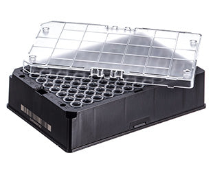 CRYO.S biobank tubes, 600µL, 2D codes, rack with 96