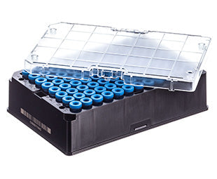 CRYO.S biobank tubes, 600 µL, 2D codes, rack with 9