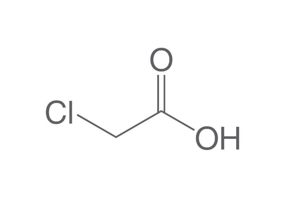 Chloroacetic acid, min. 99,5 %, p.a., 100 g, plastic - Luminix Health
