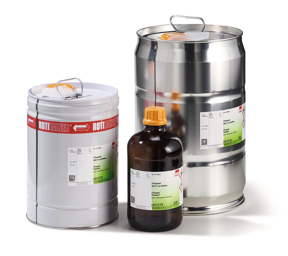 2-Propanol, min. 99,5 %, for synthesis, 1 l, glass - Luminix Health