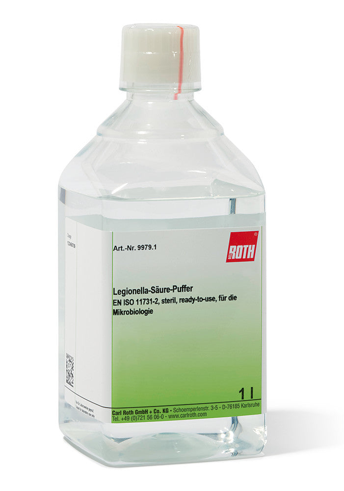 Legionella Acid Buffer, EN ISO 11731-2, sterile, ready-to-use for microbiology - Luminix Health