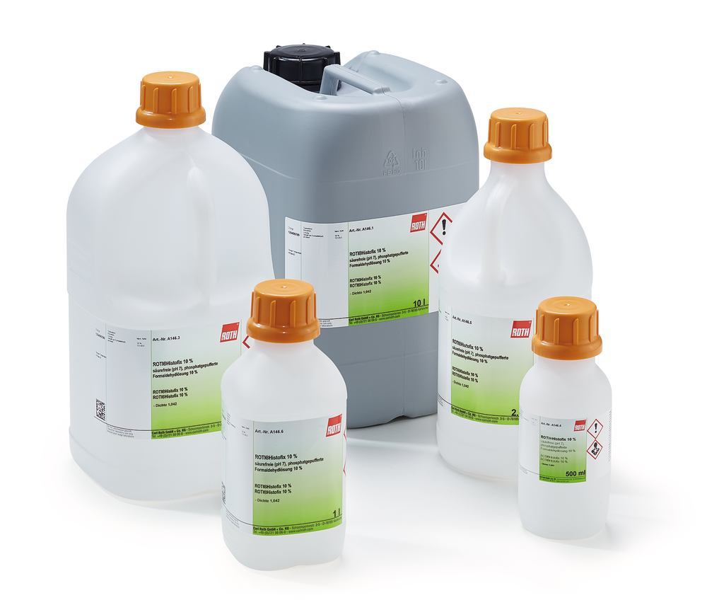 ROTI®Histofix 10 % acid free (pH 7), phosphate-buffered, ready-to-use, 500 ml - Luminix Health