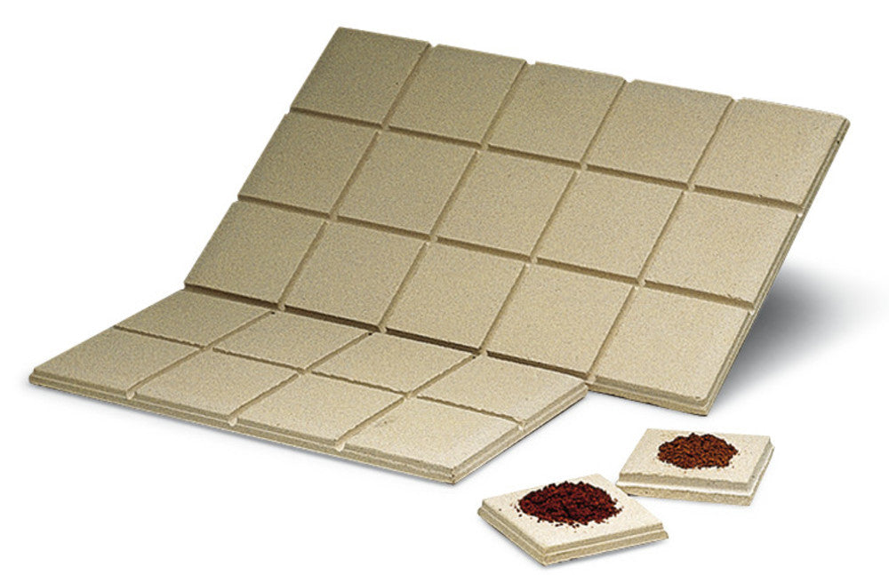 ROTILABO® clay squares, 150 x 150 mm, 25 squares 30 x 30 mm, 1 unit(s) - Luminix Health
