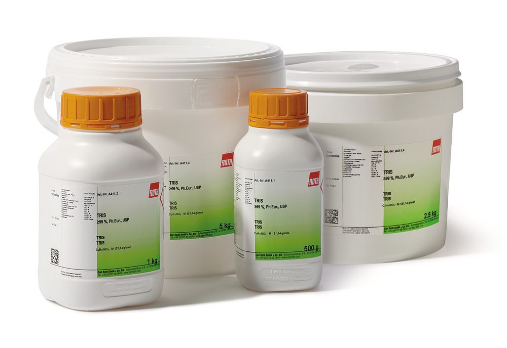 TRIS, min. 99 %, Ph.Eur., USP, 500 g, plastic - Luminix Health