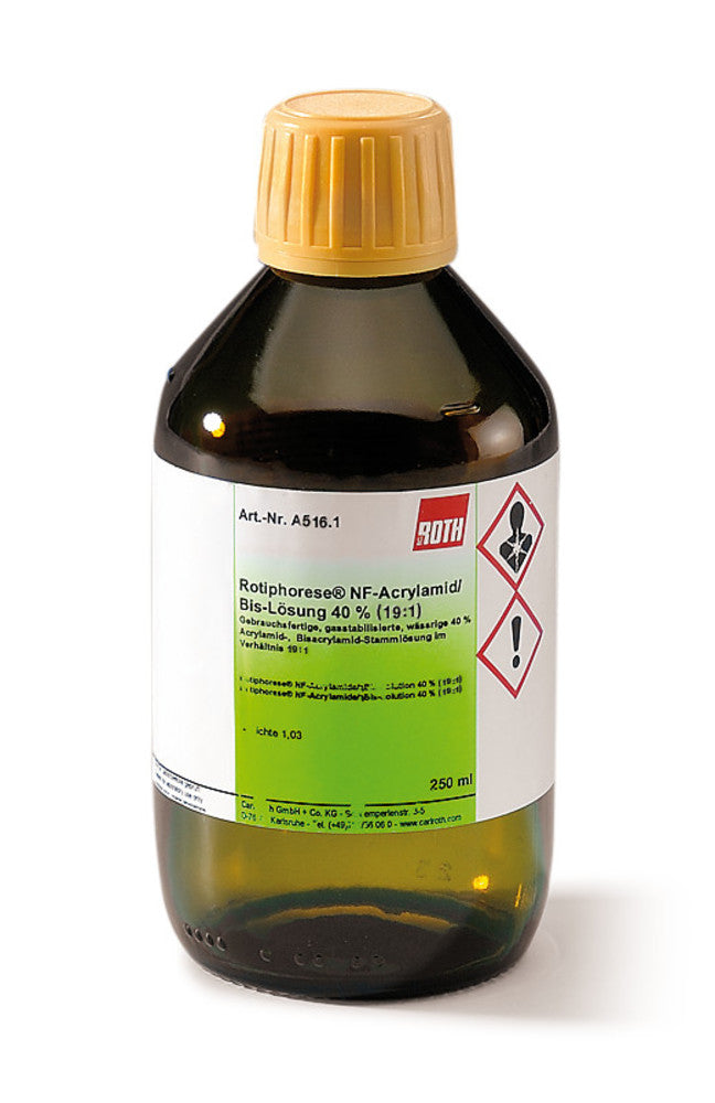 ROTIPHORESE® NF-Acrylamide/Bis solution, 40 % acrylamide-/bisacrylamide, 100 ml - Luminix Health