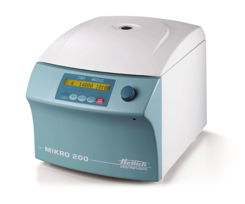 Microlitre centrifuge MIKRO 200 classic, 500-15000/min, 21 382 x g, 1 unit(s) - Luminix Health