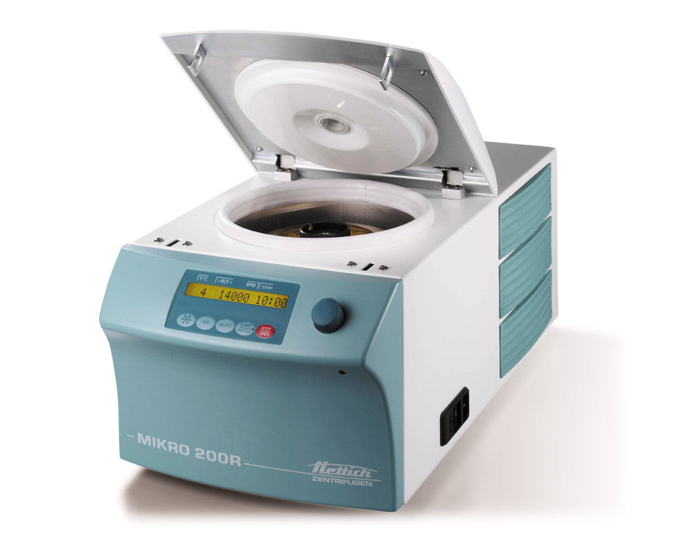 Microlitre centrifuge MIKRO 200 R cooled, 500-15000/min, 21 382 x g - Luminix Health