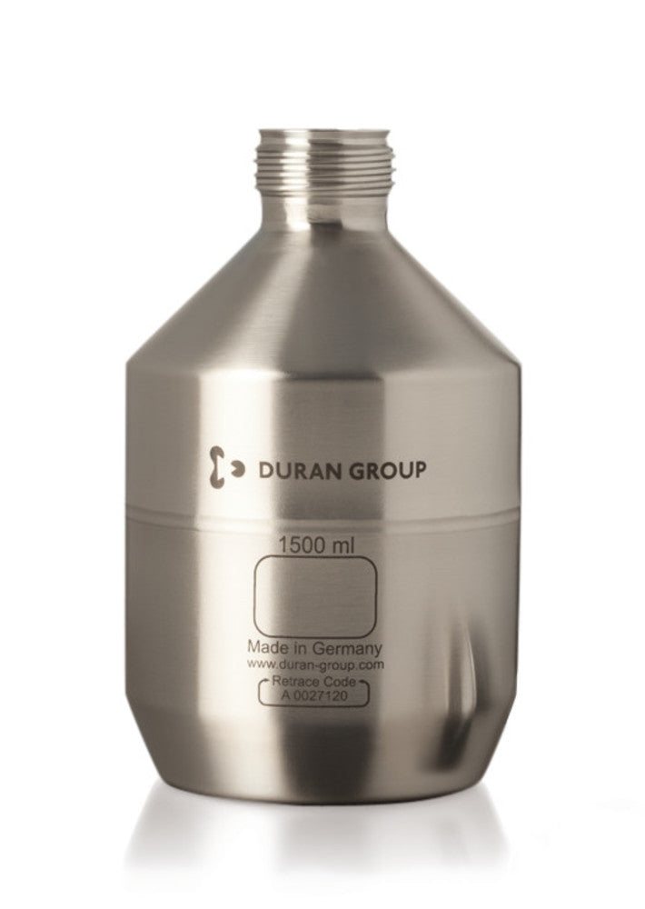 Stainless steel storage bottle GL 45, non-UN-approved, without cap, 1 unit(s) - Luminix Health