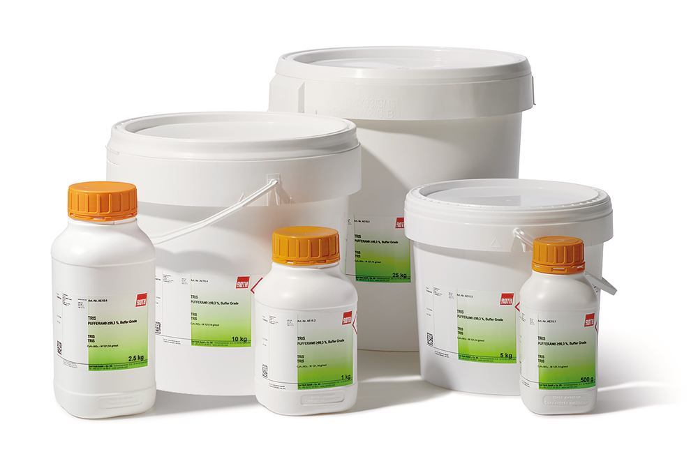 TRIS, PUFFERAN®, min. 99,3 %, Buffer Grade, 500 g, plastic - Luminix Health