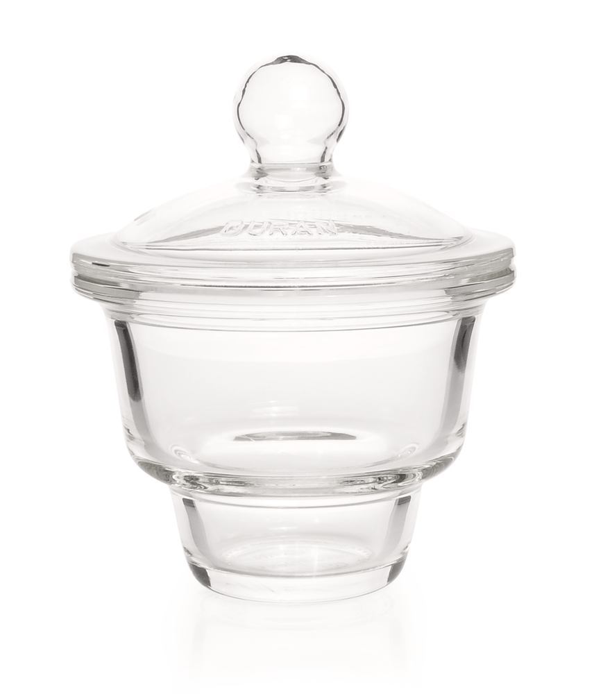 Dessicator with lid with knob, 0,7 l, DN 100, set complete underpart with lid - Luminix Health