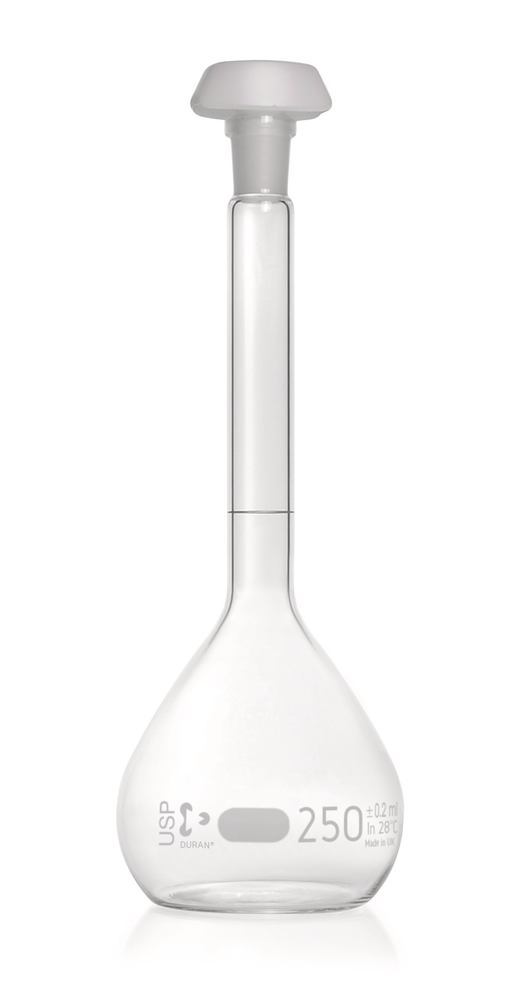 Volumetric flasks DURAN® class A, USP<31>, 250 ml, 14/23 - Luminix Health