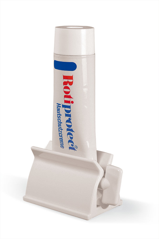 TubiPress tube holder and emptier, POM, for plastic tubes, up to W 66 mm - Luminix Health