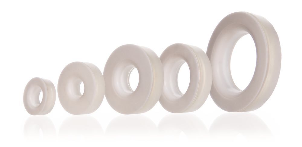 Seal for screw caps with hole, Silicone rubber, GL 18, Ø 9.0-11.0 mm, 1 unit(s) - Luminix Health