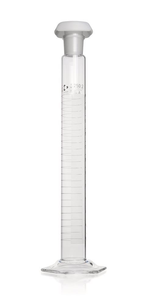 DURAN®-mixing cylinder 100 ml, cl. A, blue graduated, subdivis. 1 ml, 2 unit(s) - Luminix Health