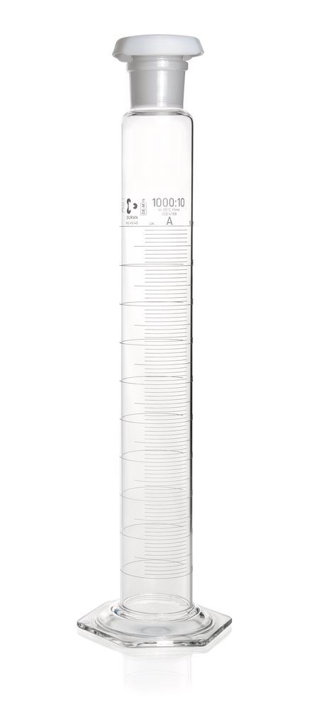DURAN®-mixing cylinder 1000 ml, cl. A, blue graduated, subdivis. 10 ml - Luminix Health