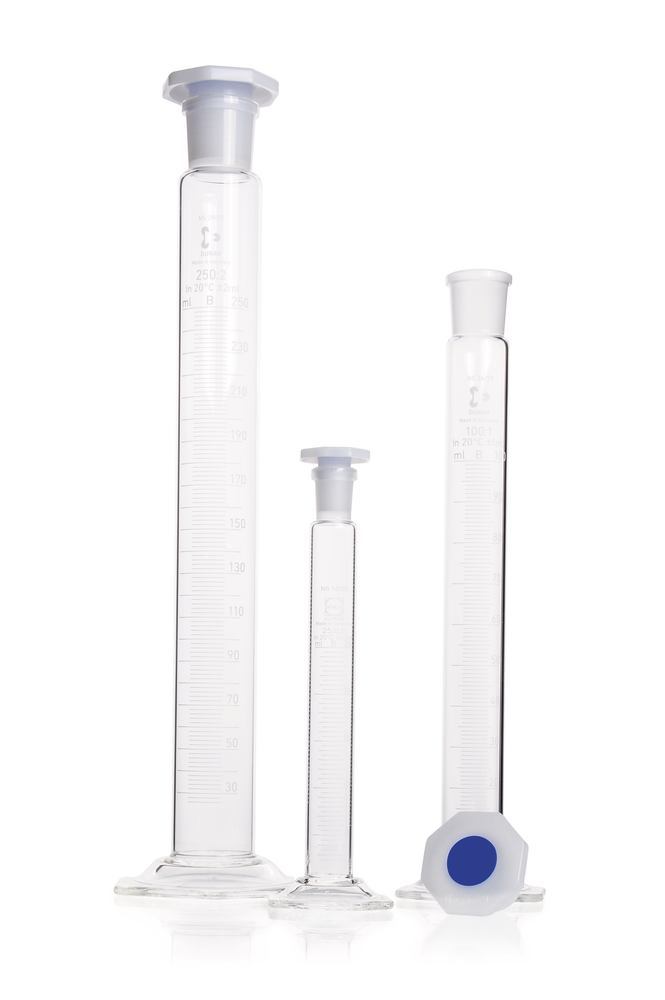 DURAN®-mixing cylinder 10 ml, cl. B, white graduated, subdivis. 0.2 ml - Luminix Health