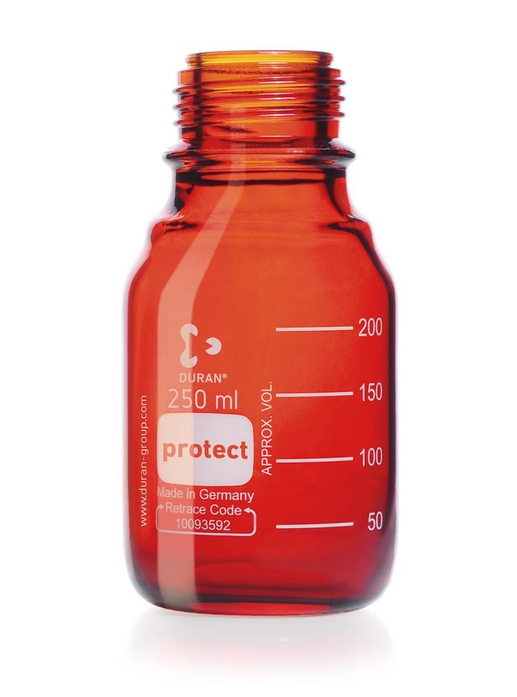 Screw top bottle, DURAN® Protect, brown, 250 ml, 10 unit(s) - Luminix Health