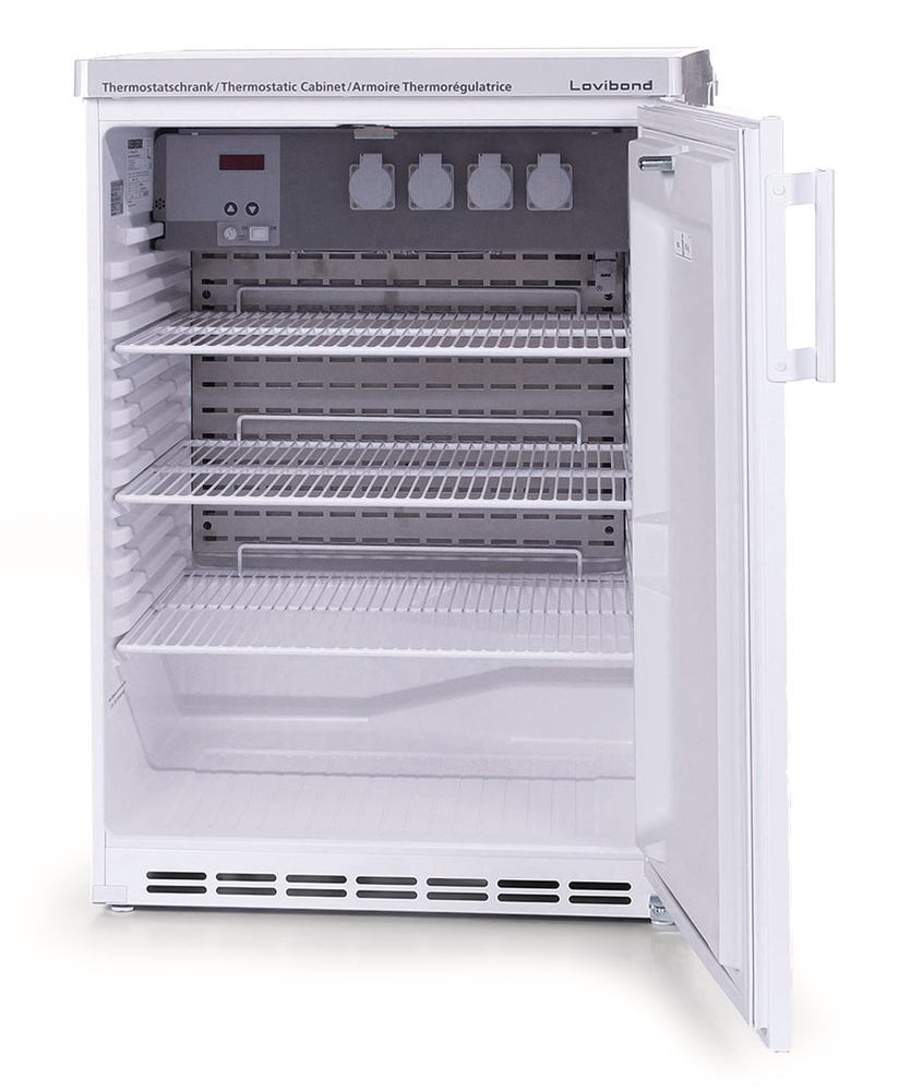 Thermostat cabinet with standard door, TC 135 S, capacity 135 l, +2 to +40°C - Luminix Health