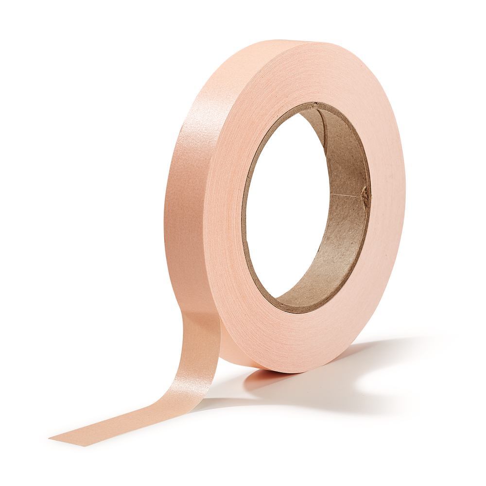 Roti®-Tape-marking tapes, salmon, L 55 m, W 25.4 mm, inner-Ø 7.62 cm, 1 roll(s) - Luminix Health
