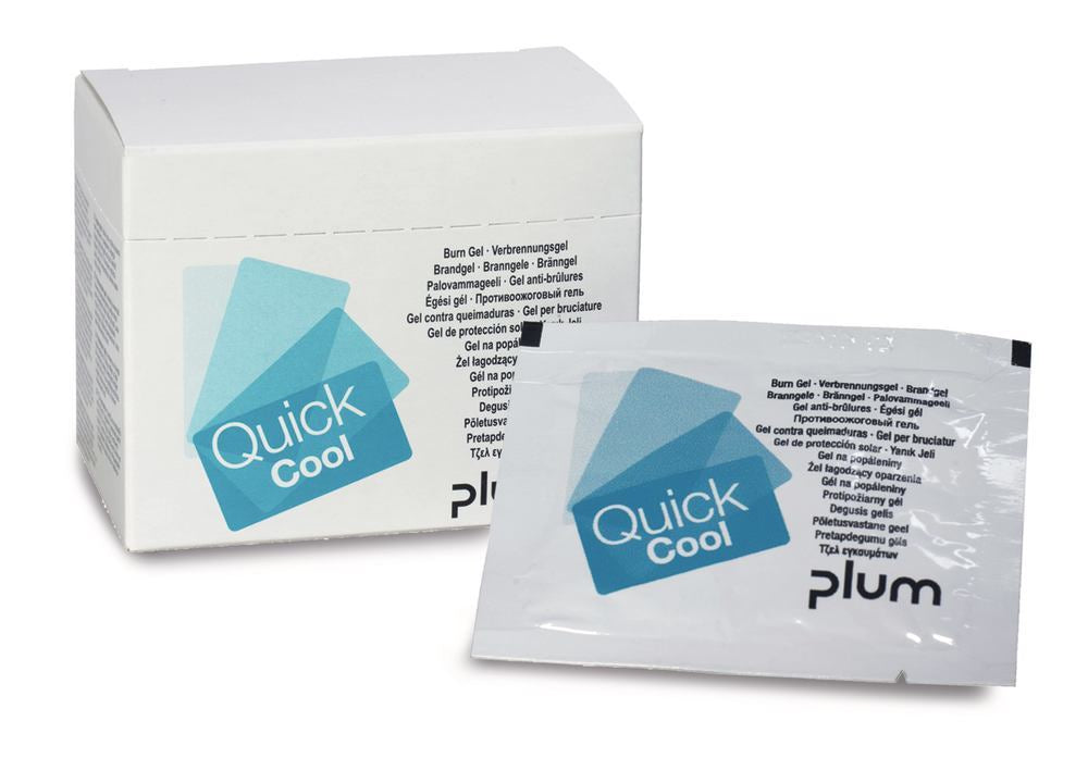 QuickCool burn relief gel, QuickClean wound cleaning tissues, 18 unit(s) - Luminix Health
