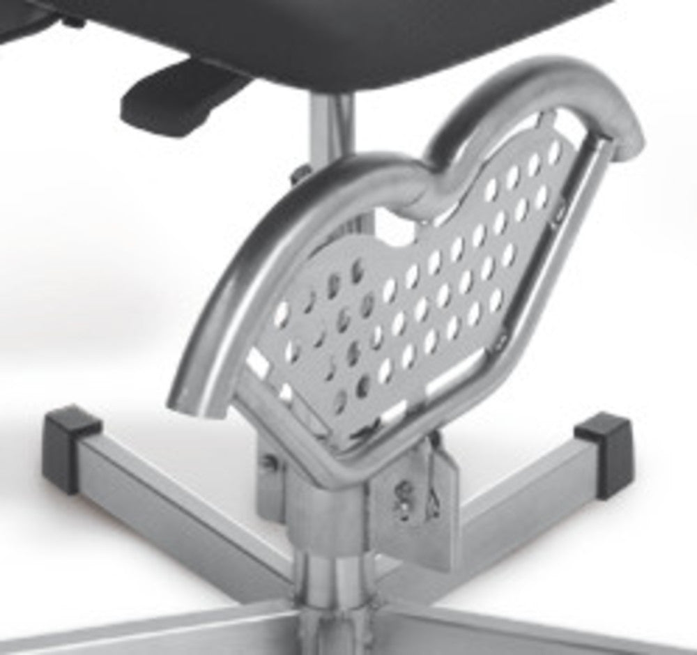 Footrest made of stainless steel, for office chairs made of stainl. steel - Luminix Health