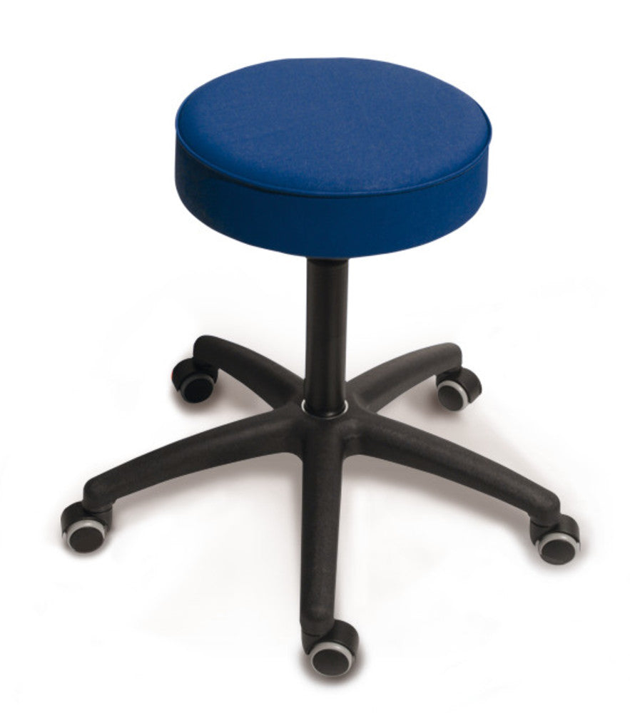 Swivel stool, padded, seat blue, 1 unit(s) - Luminix Health