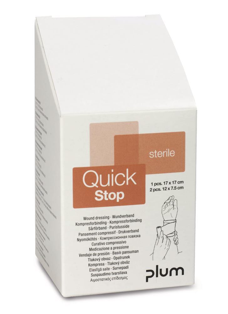 QuickStop wound dressing kit, QuickClean wound cleaning tissues, 1 unit(s) - Luminix Health