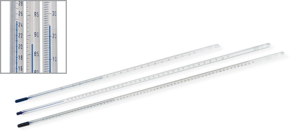 Precision thermometer, blue filling, L 300, -7 - +105°C, 1 unit(s) - Luminix Health