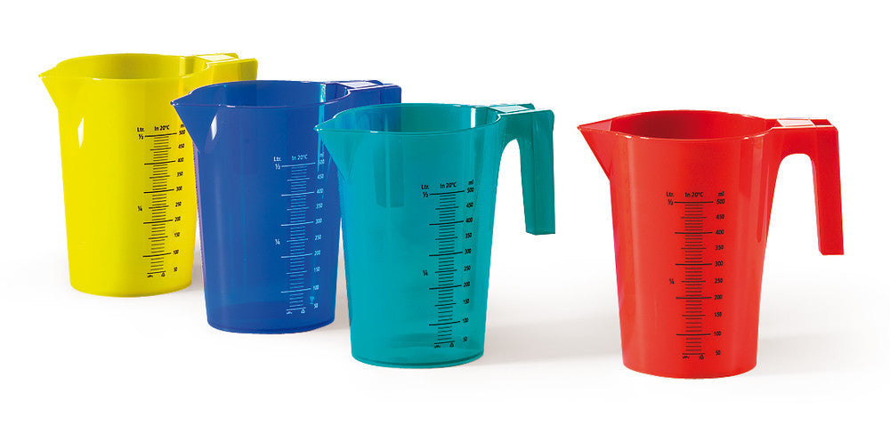 Measuring beaker assortment, made of PP, 500 ml, 1 set - Luminix Health