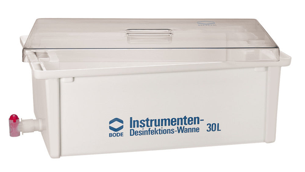 Disinfection tub, made of PVC, 30l, Transparent lid, L615xW400xH220mm, 1 unit(s) - Luminix Health