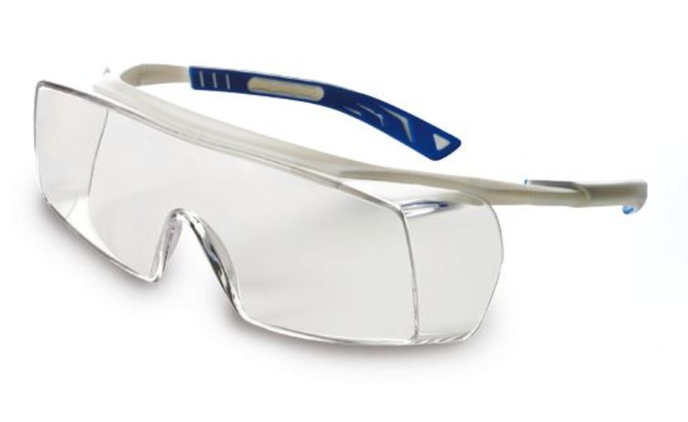 Over-goggles 5X7, lens clear, frame colour white/blue, 1 unit(s) - Luminix Health