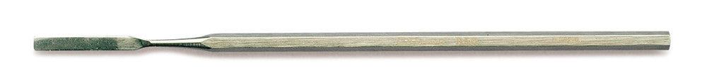 Micro-spatula, straight, st. steel 18/10, hexagonal-handle, width 3 mm, L 140 mm - Luminix Health