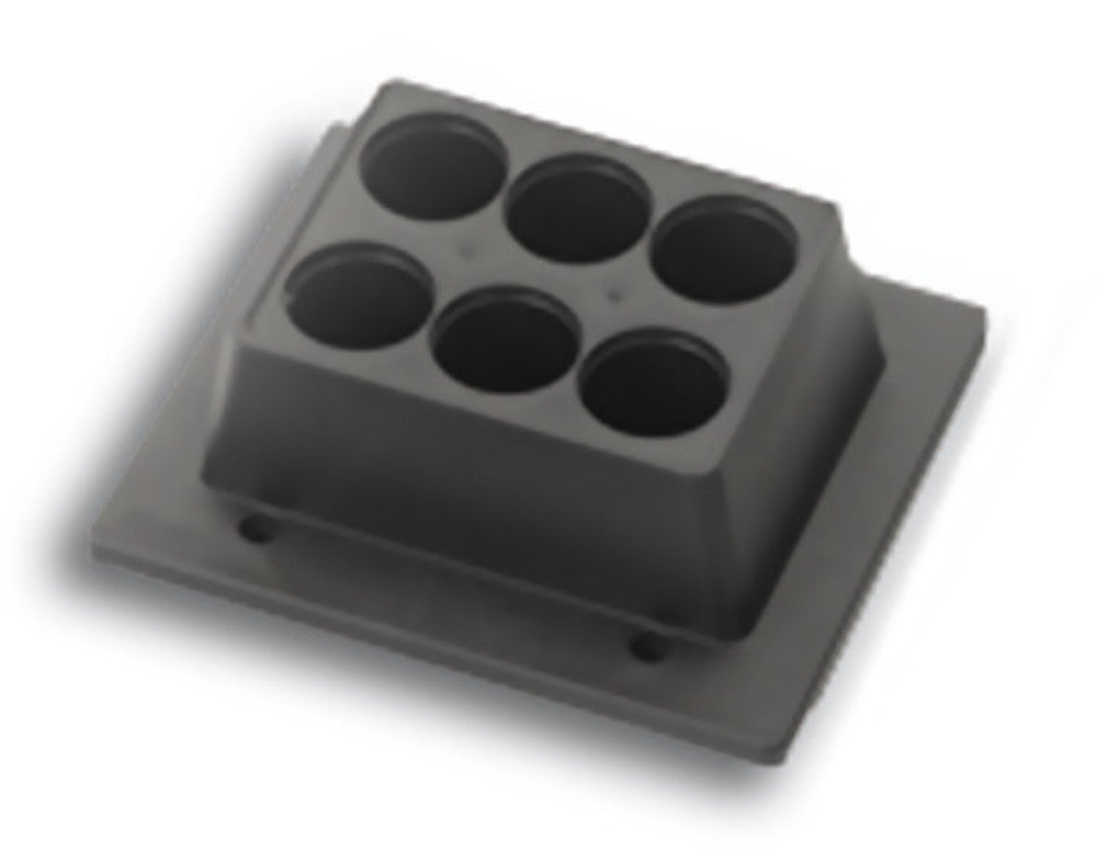 Changing block for 6 test tubes, 50 ml (Ø 30 mm), 1 unit(s) - Luminix Health